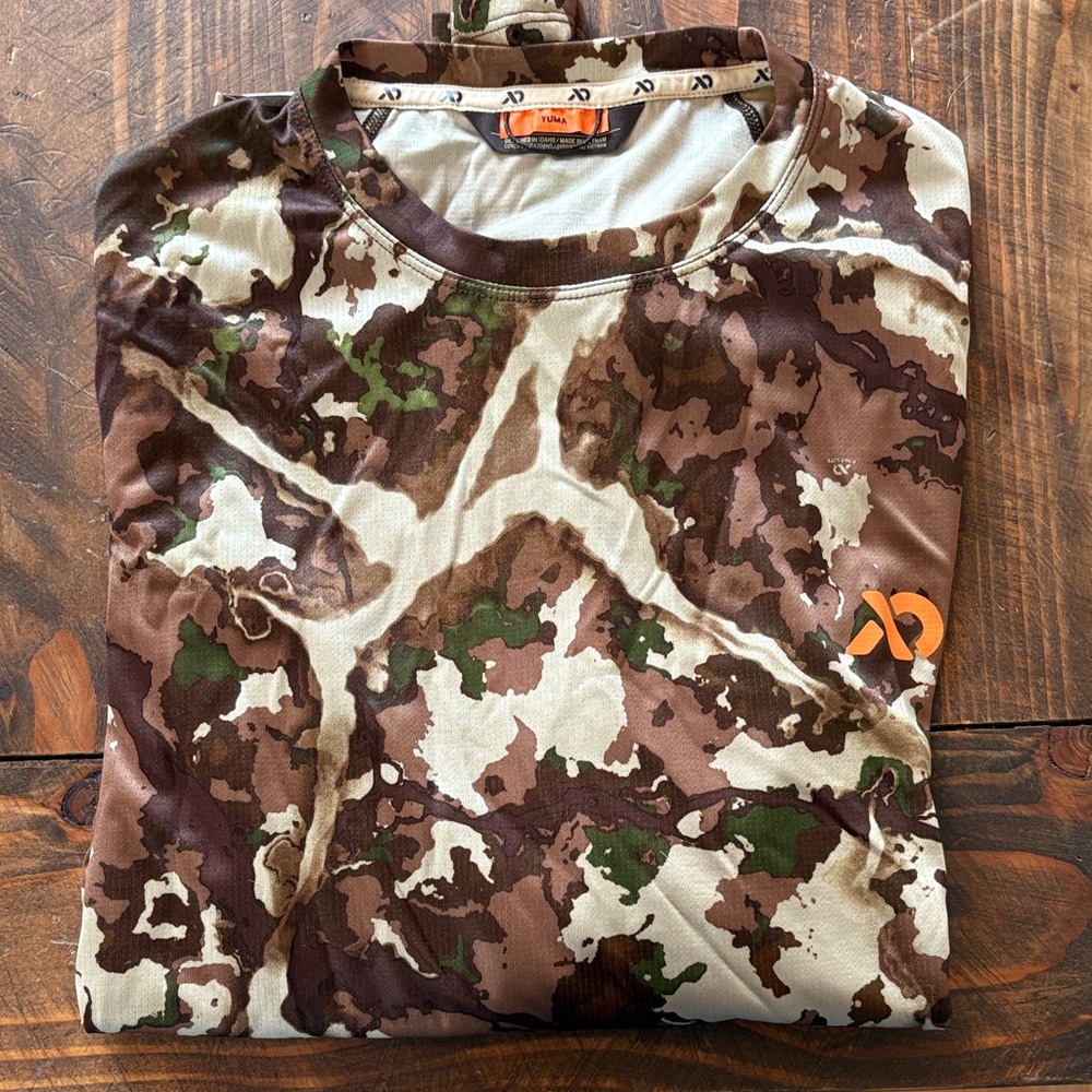First Lite Men's Long Sleeve Camo Performance Shirt - Fusion